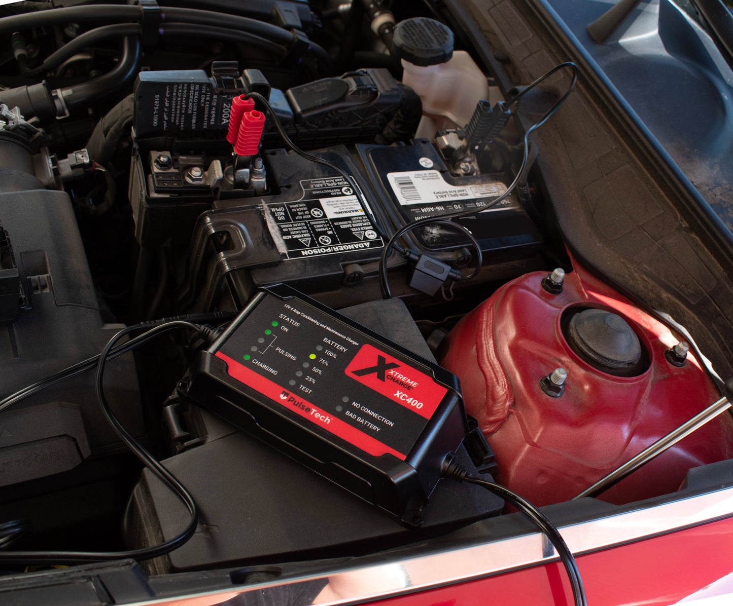 Xtreme Charge XC400 4-Amp All-Vehicle 12V Battery Charger & Maintainer