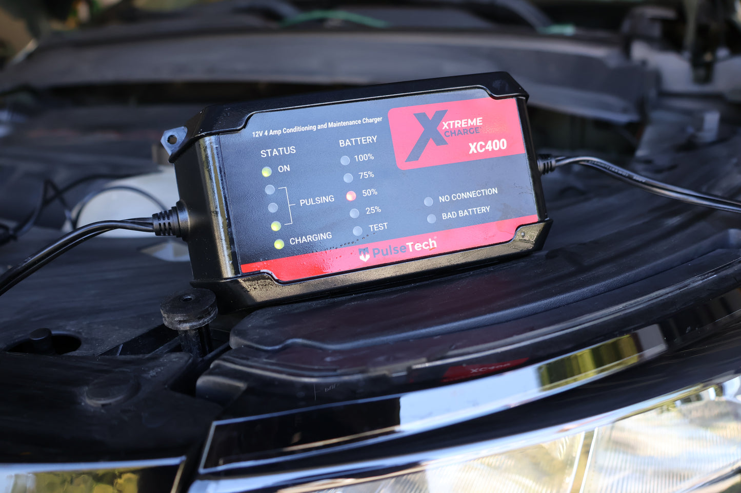 Xtreme Charge XC400 4-Amp All-Vehicle 12V Battery Charger & Maintainer