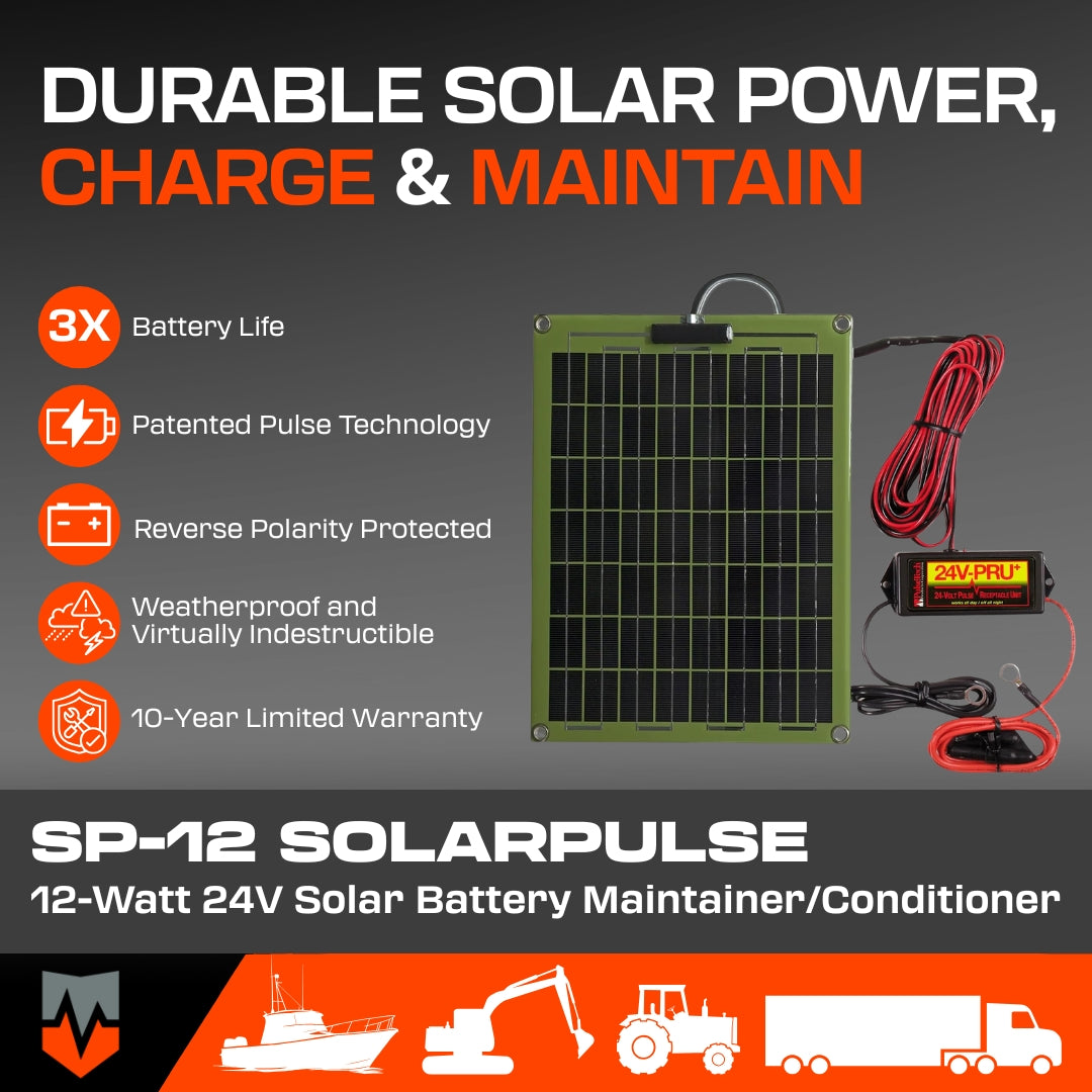 SP-12 Solar Battery Charger/Maintainer (24V)
