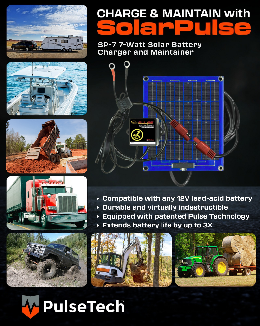 SP-7 SolarPulse Charger/Maintainer OBD-A