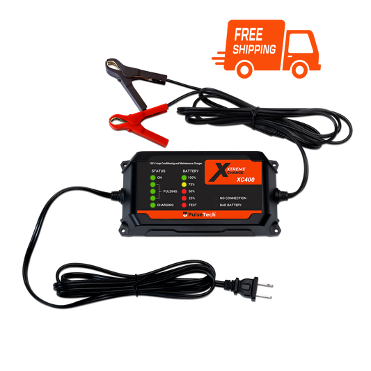 Xtreme Charge XC400 4-Amp All-Vehicle 12V Battery Charger & Maintainer
