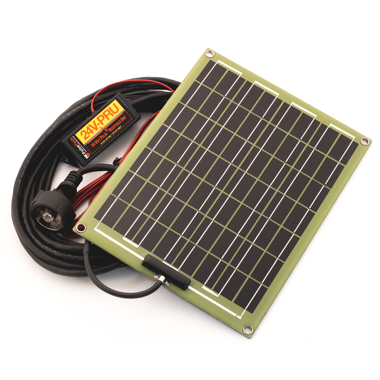 12W 24V Solar Pulse Charger with NATO