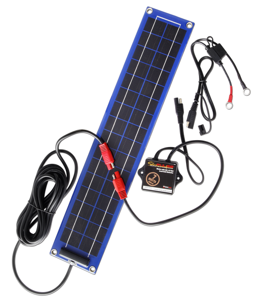SolarPulse 12V 7-Watt Rail Mount Trailer Slim Panel Solar Charger Maintainer