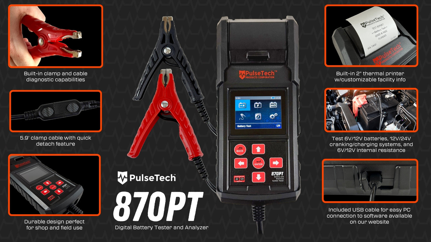 870PT Digital Battery Tester & Analyzer