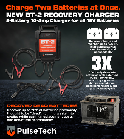 BT-2 2-Battery 10-Amp Recovery Charger