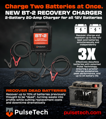 BT-2 2-Battery 20-Amp Recovery Charger