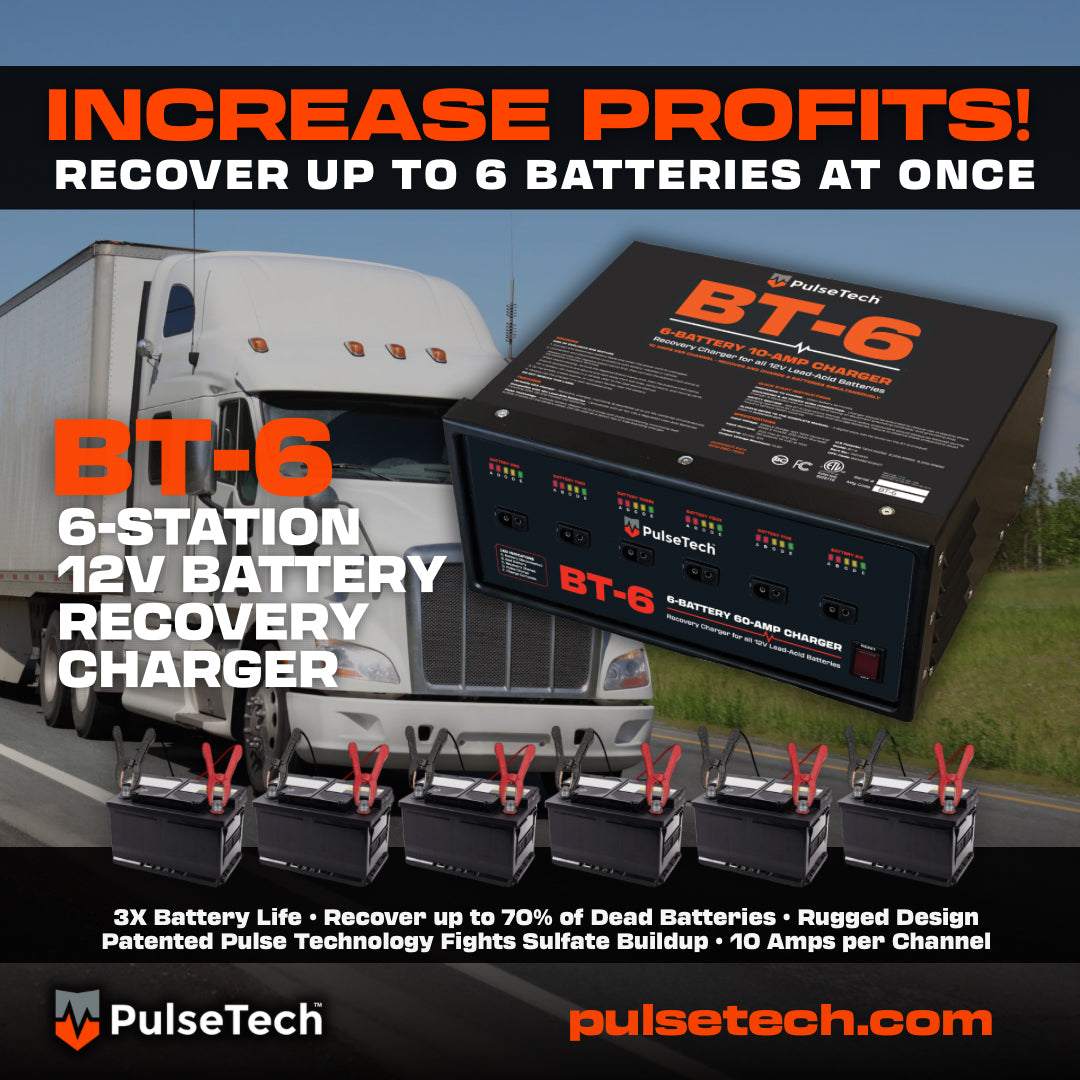 BT-6 6-Battery 10-Amp Recovery Charger