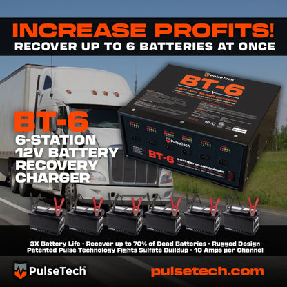 BT-6 6-Battery 10-Amp Recovery Charger