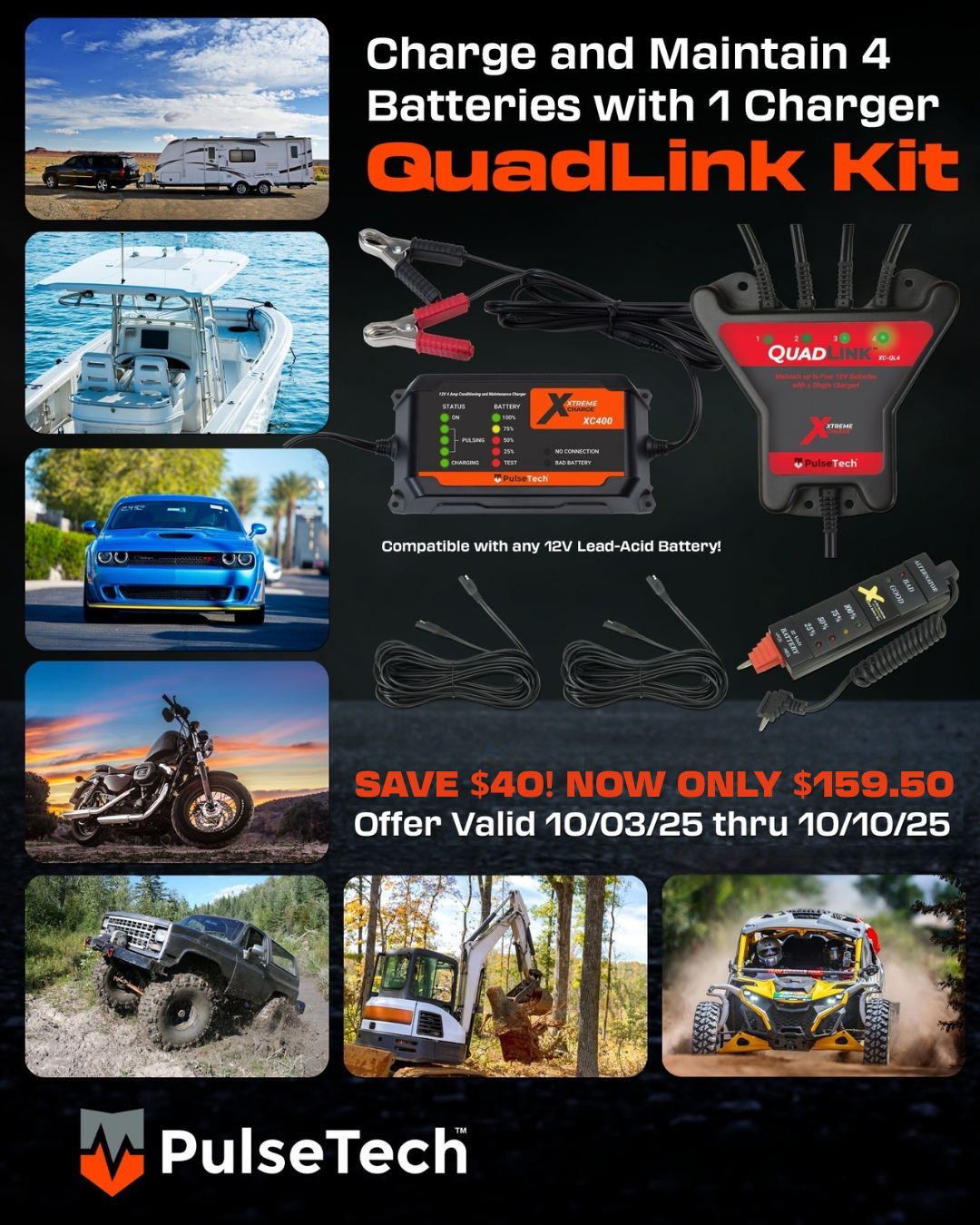 4-Channel Battery Charger Multiplier Kit
