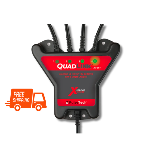 QuadLink™  4-Channel Battery Charger Multiplier