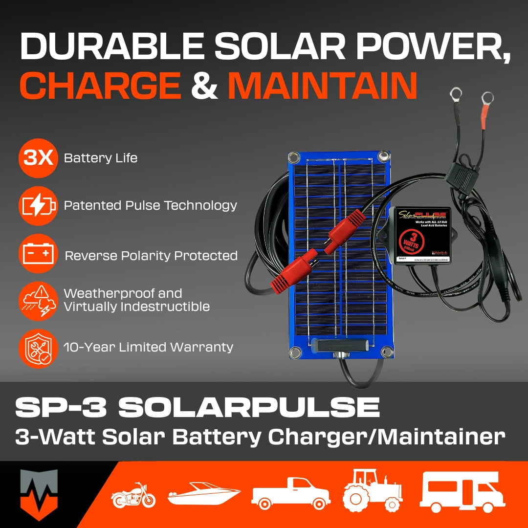 SP-3 SolarPulse™  Solar Battery Charger/Maintainer