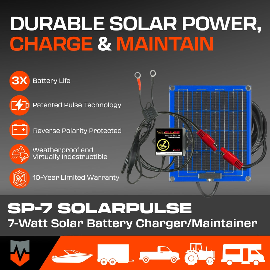 SP-7 SolarPulse Solar Battery Charger/Maintainer