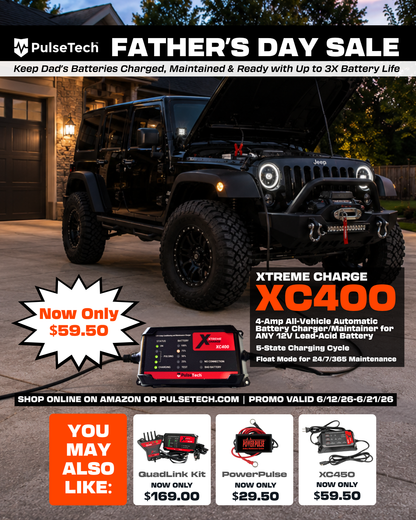 Xtreme Charge XC400 4-Amp All-Vehicle Battery Charger & Maintainer