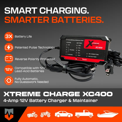 Xtreme Charge® XC400 4-Amp Battery Charger/Maintainer
