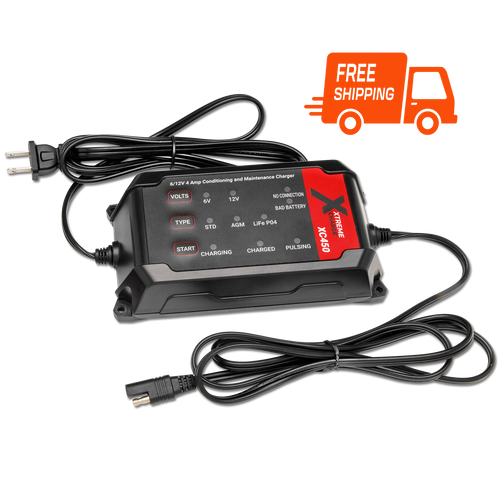 Xtreme Charge XC450 4.5-Amp Battery Charger, Maintainer, and Conditioner